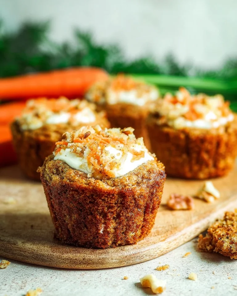 Delicious cottage cheese carrot cake muffins ready to enjoy
