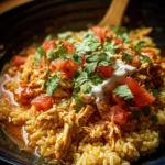 Southwest Crock pot Chicken and Rice