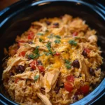 Slow Cooker Taco Chicken & Rice