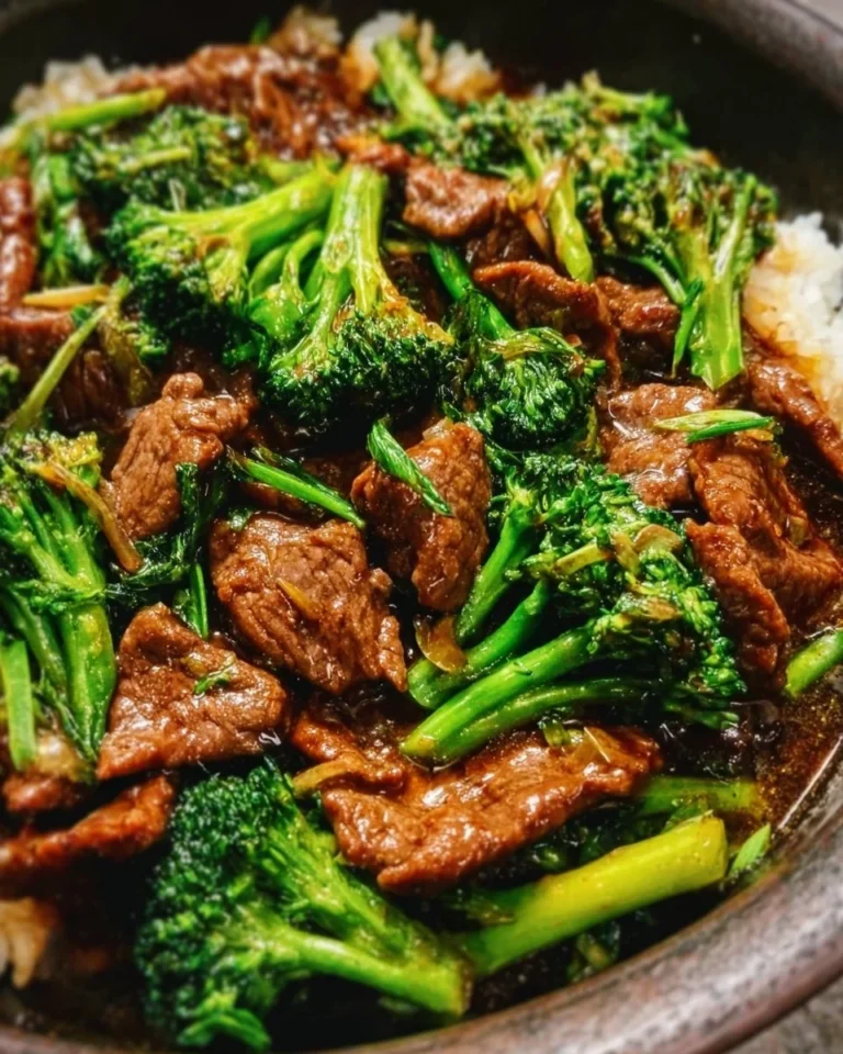 Delicious Chinese Beef and Broccoli stir-fry served in a bowl