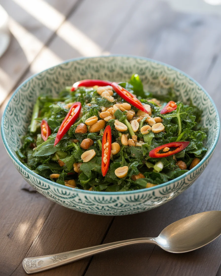 Deliciously Nutty Roasted Peanut Kale Crunch Salad You’ll Love!