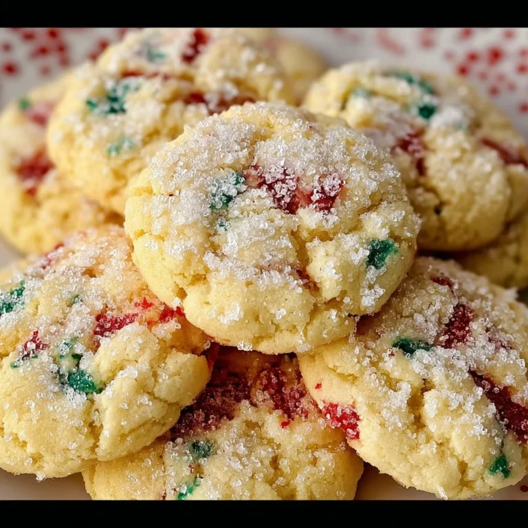 Tray of delicious Christmas Gooey Butter Cookies with powdered sugar topping