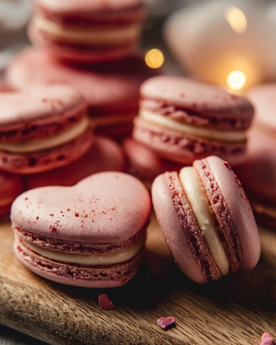 Heart-Shaped Macarons
