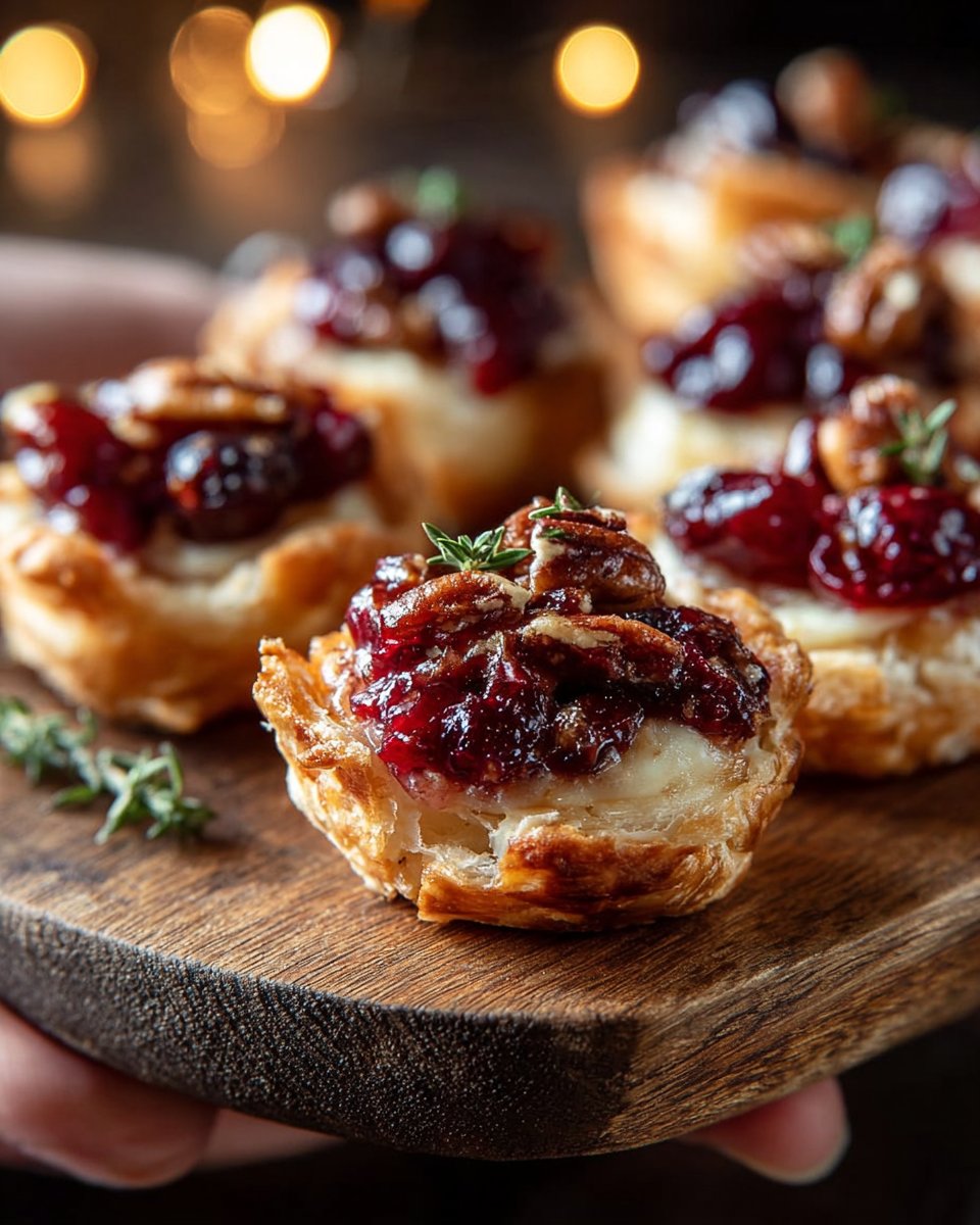Baked Cranberry Brie Bites