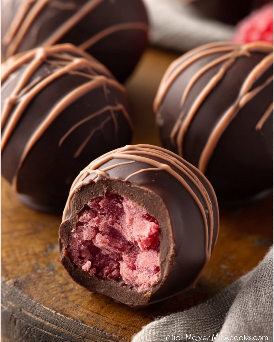 Chocolate Raspberry Truffles