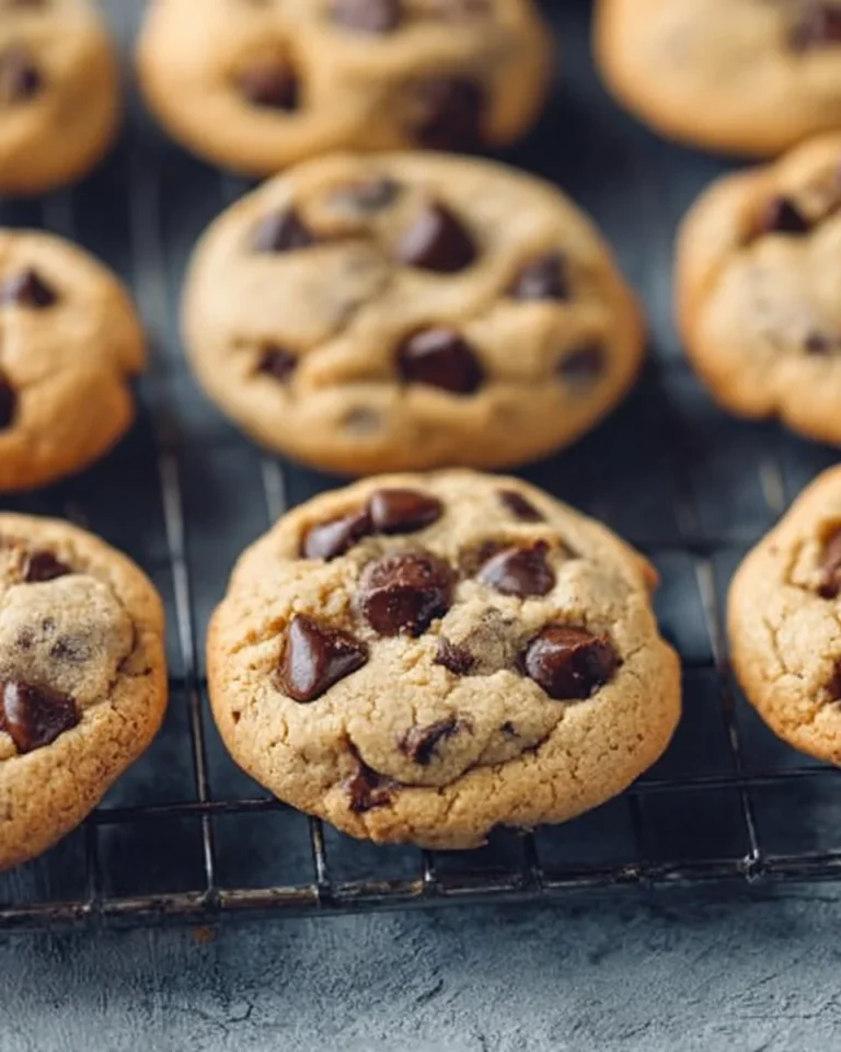 Delicious homemade chocolate chip cookies on a plate