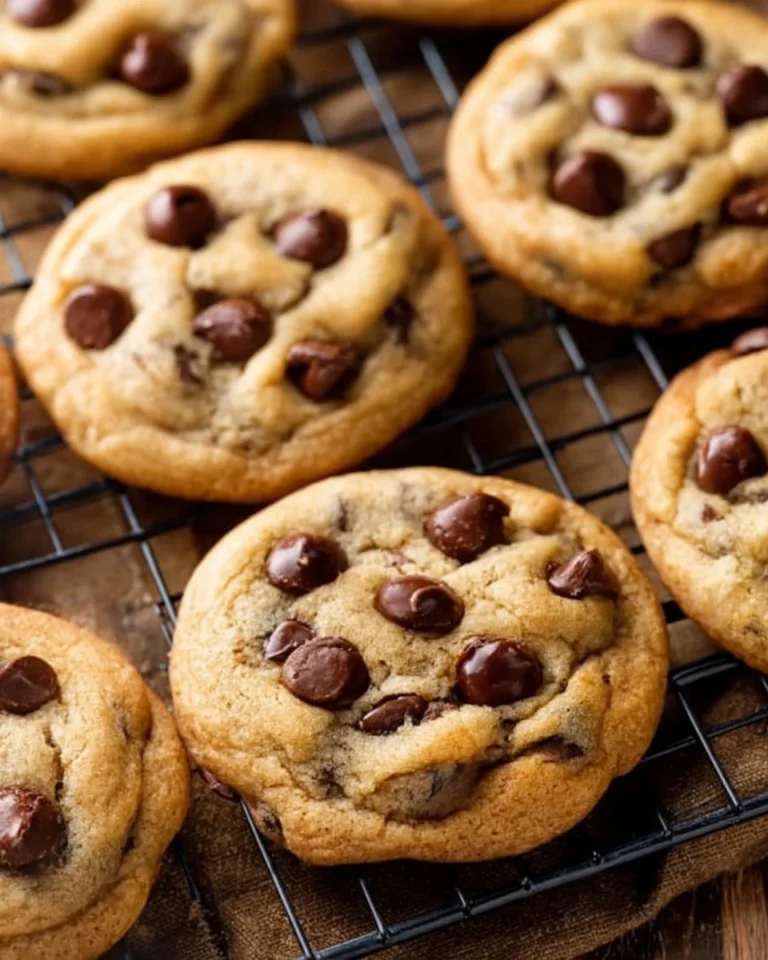 Baking classic chocolate chip cookies with gooey centers and crispy edges