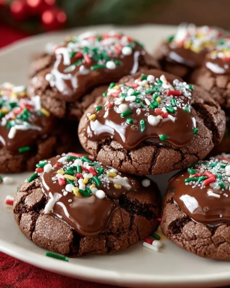 Delicious hot cocoa cookies topped with marshmallows on a plate