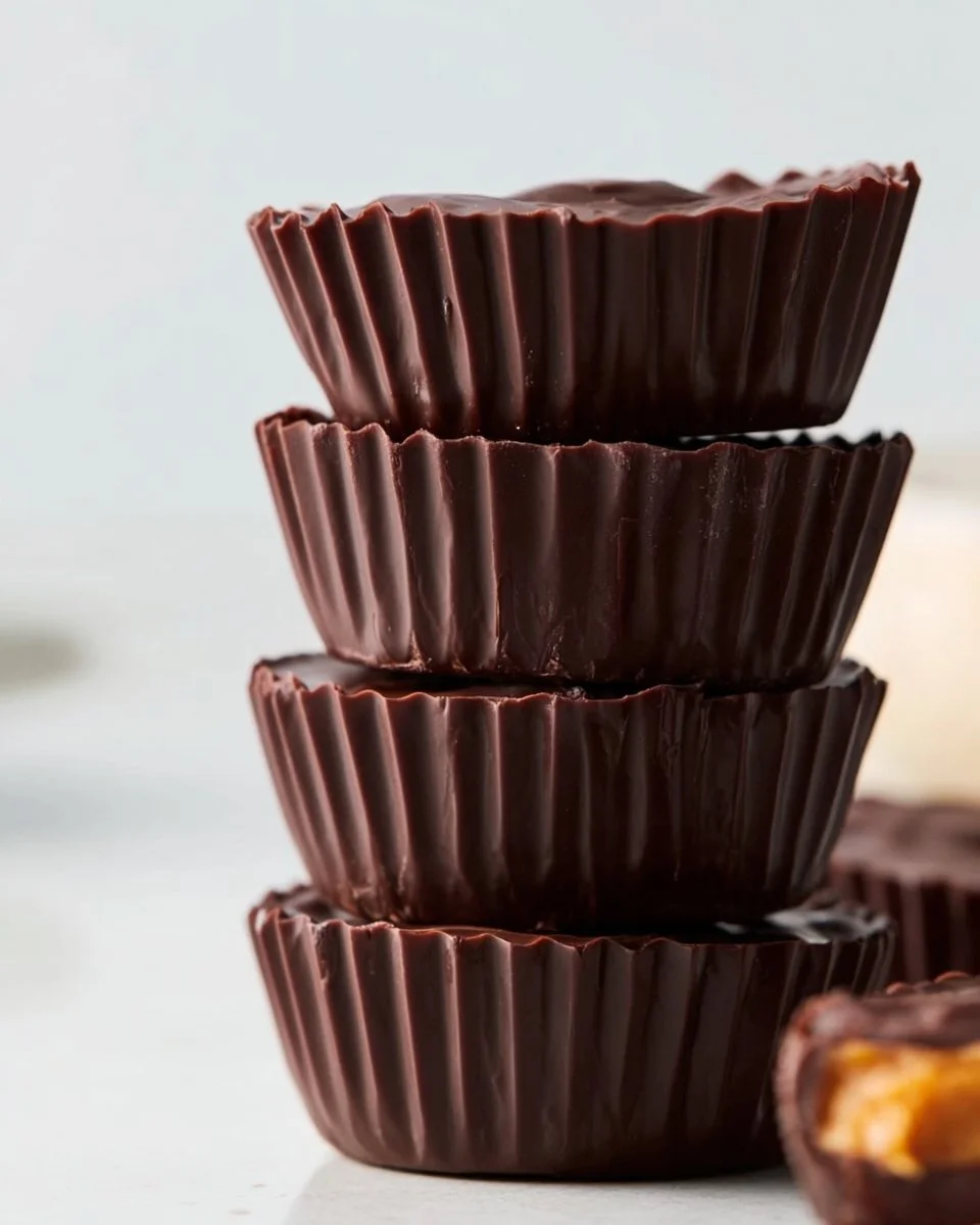 Delicious 4 ingredient peanut butter cups for a protein-packed snack