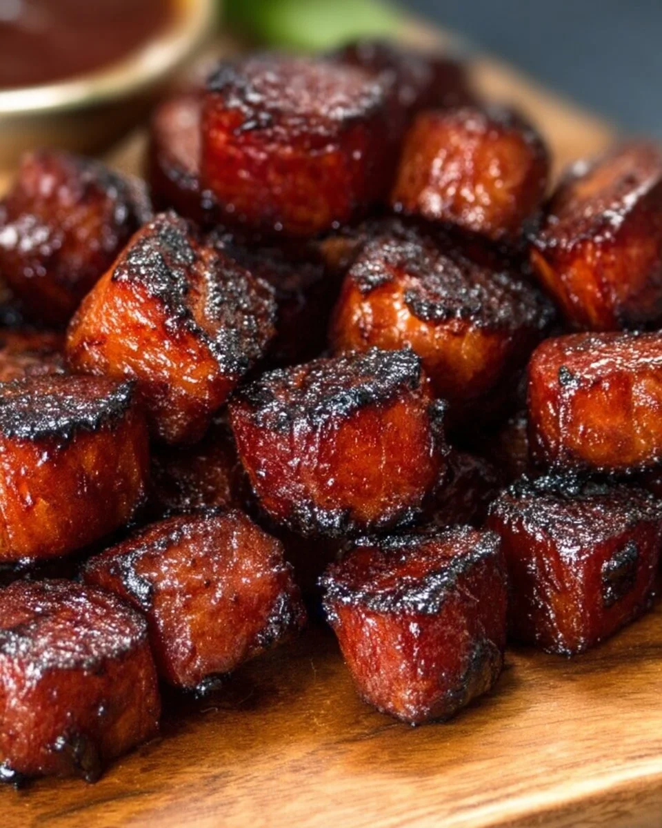 Air Fryer Hot Dog Burnt Ends