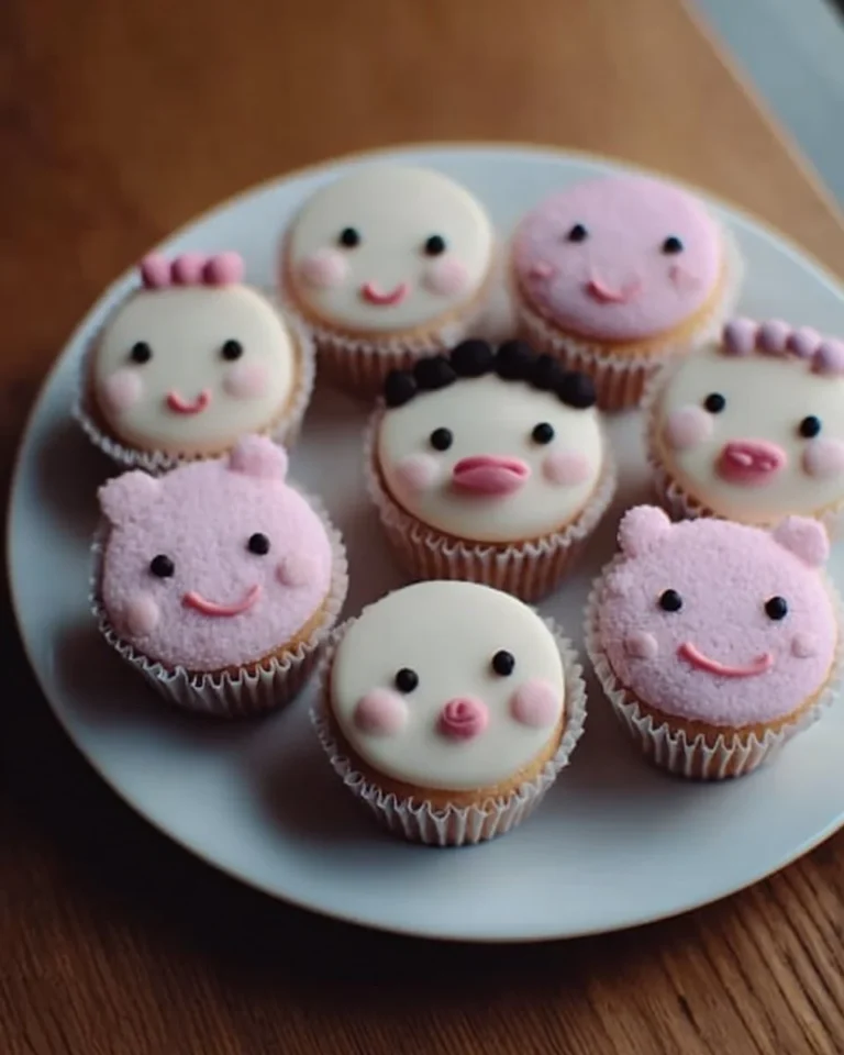 Baby Faces cupcake toppers for festive celebrations and desserts