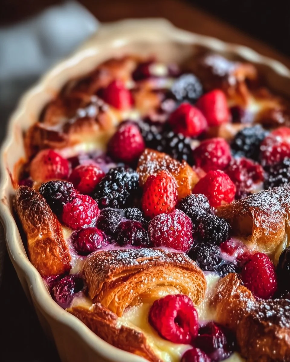 Berry Croissant Breakfast Bake