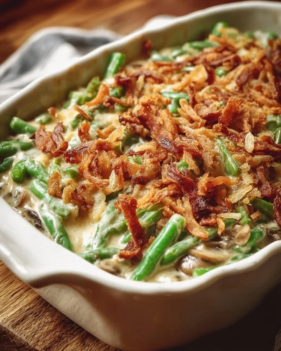 Best Cheesy Green Bean Casserole