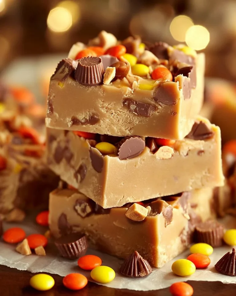 Creamy and rich homemade peanut butter fudge on a plate