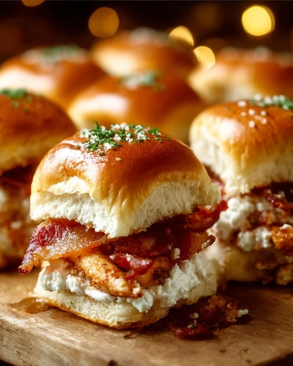 Chicken Bacon Ranch Sliders