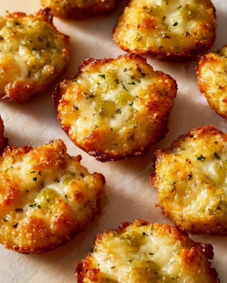 Crispy pickle cheese bites ready to be served as a tasty snack