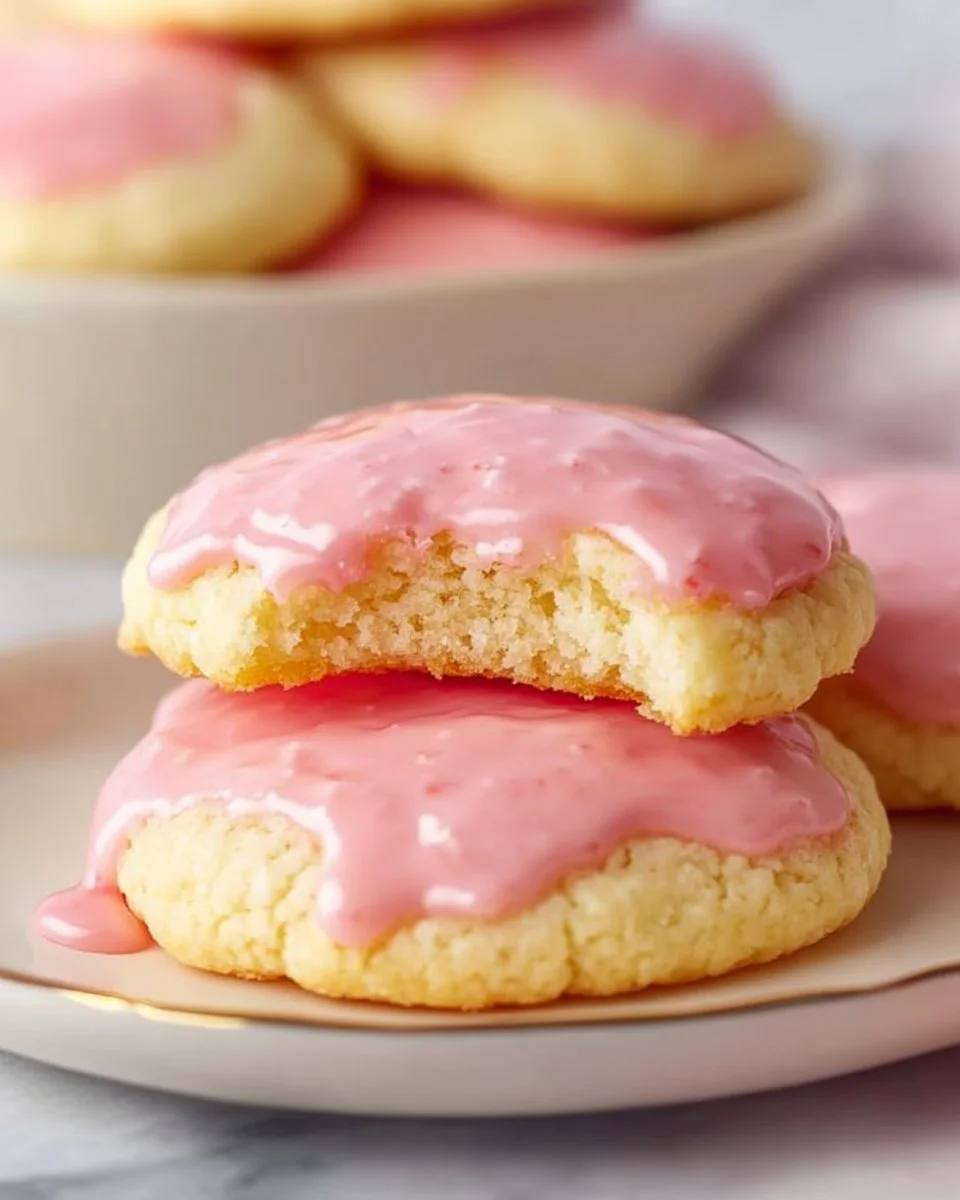 Delicious homemade strawberry glaze recipe for cake and cookie icing.