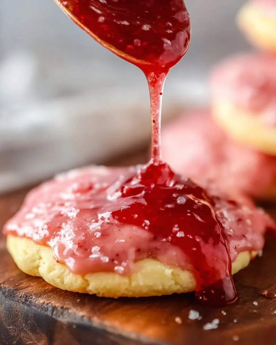 Easy Strawberry Glaze Recipe (Cookie and Cake Icing)