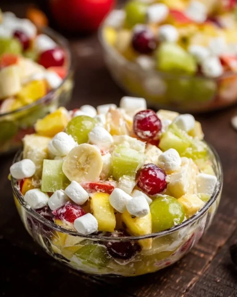 Gigi's Famous Apple Salad with fresh apples and colorful ingredients