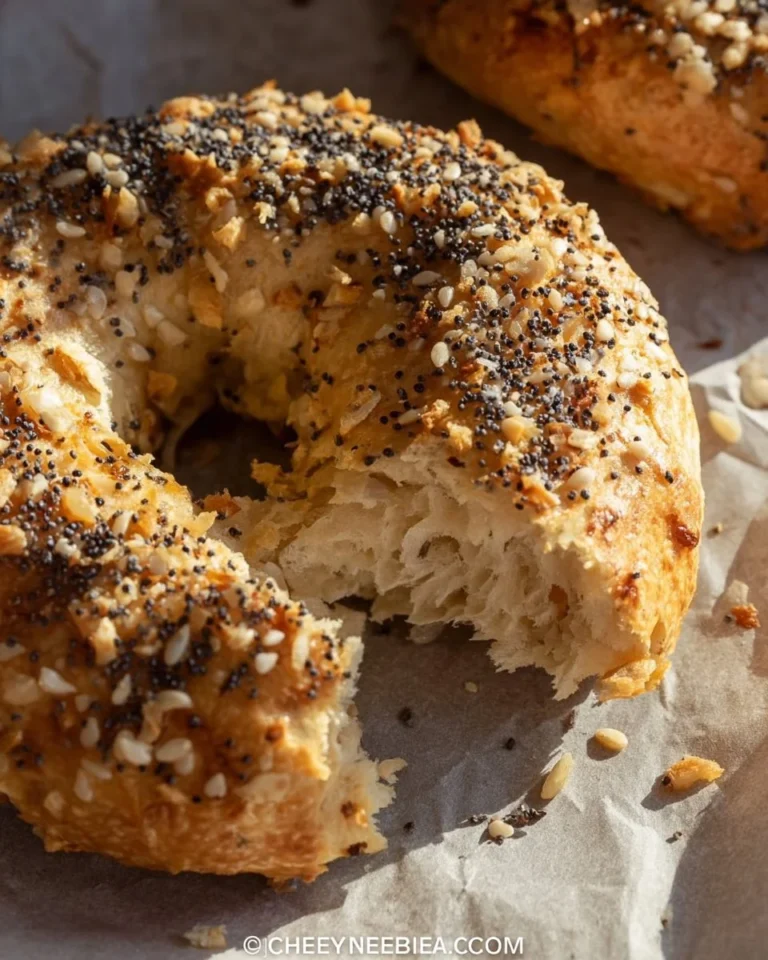 High Protein Greek Yogurt Bagels with toppings, fresh and nutritious breakfast option