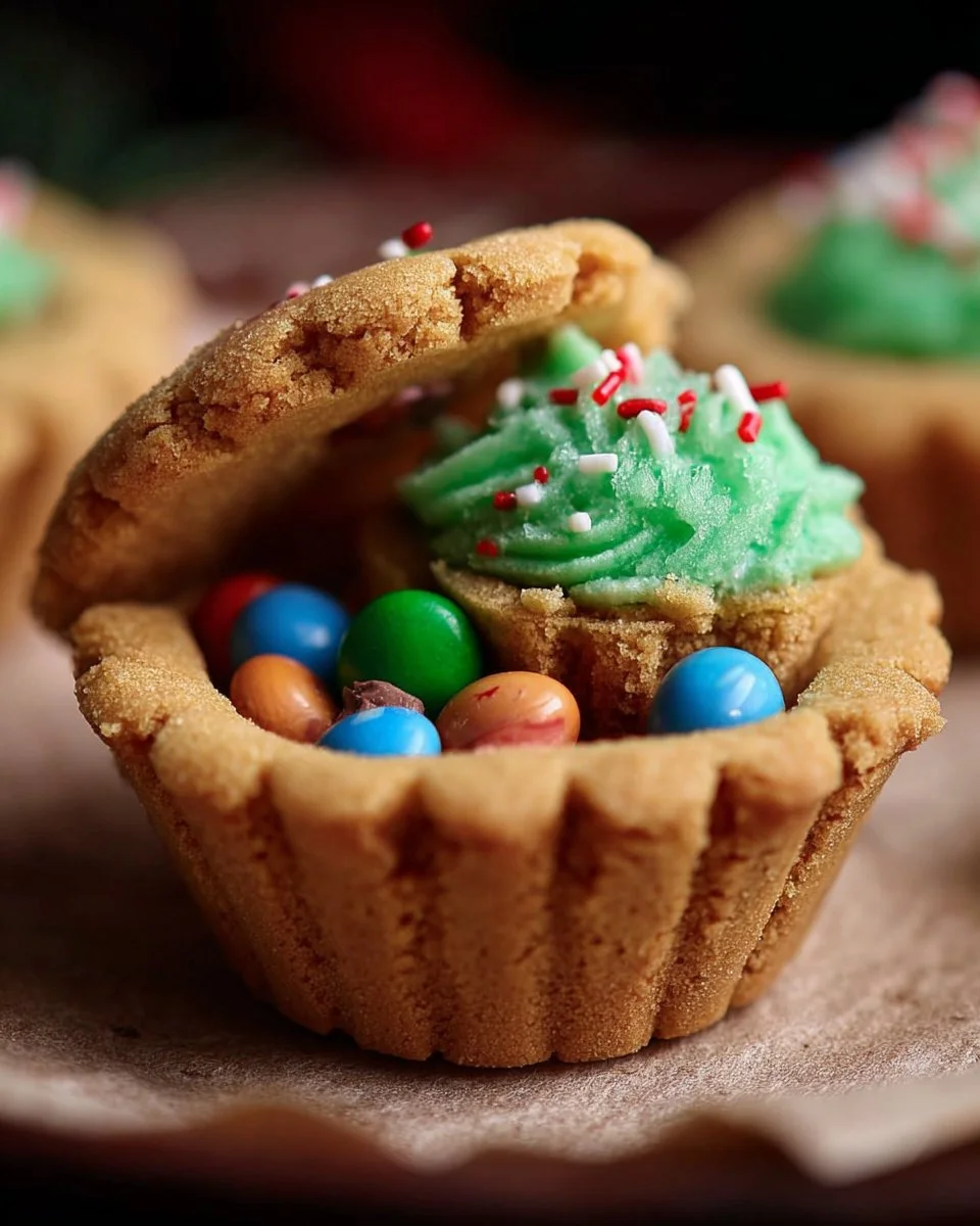 Holiday Surprise Basket featuring an assortment of delicious cookies.