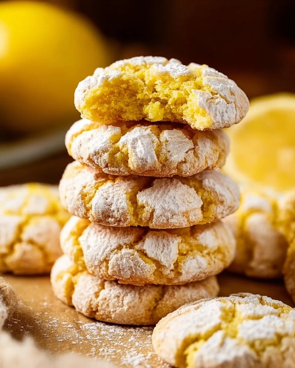 Lemon Crinkle Cookies
