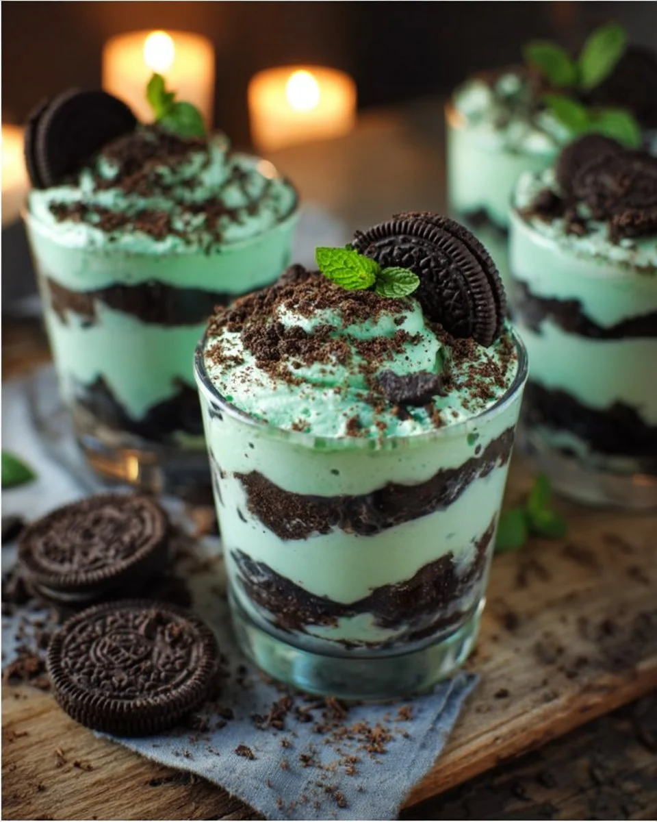 Mint Oreo Parfaits