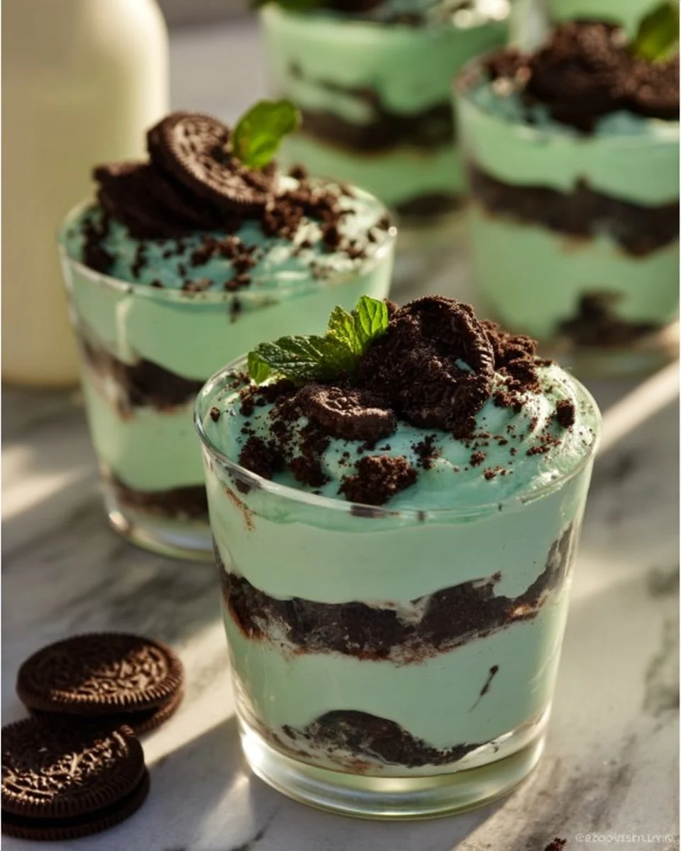 Mint Oreo Parfaits