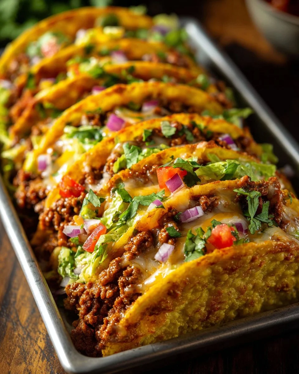 Oven-Baked Cheesy Tacos (Crispy & Loaded) You’ll Love!