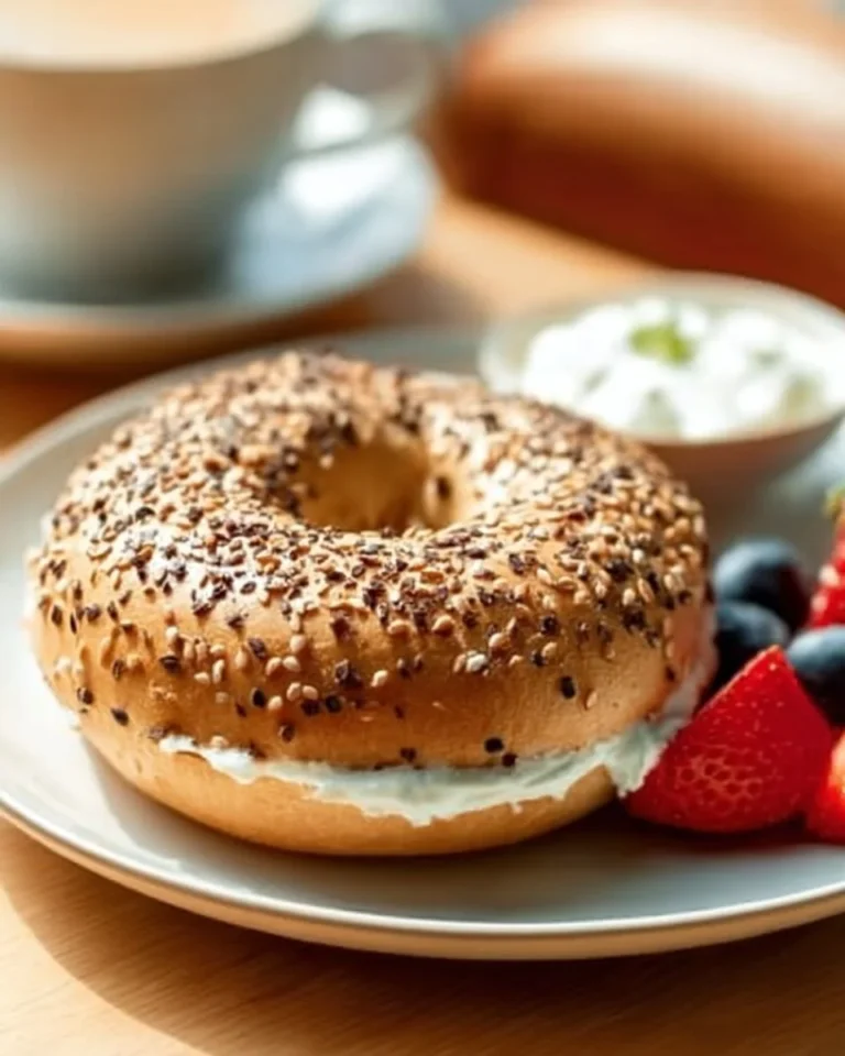 Protein Bagels with Greek Yogurt, a healthy and nutritious snack option