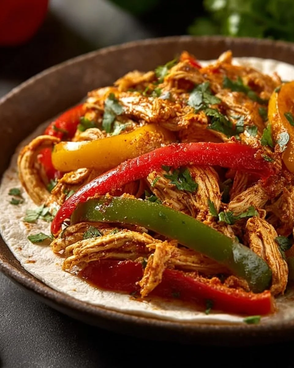 Slow Cooker Chicken Fajitas