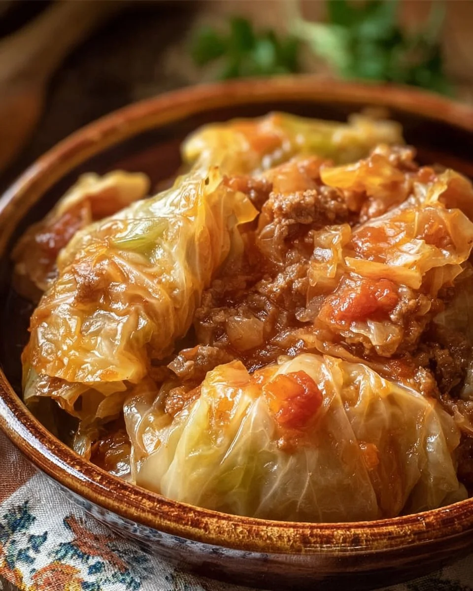 Slow Cooker Unstuffed Cabbage Rolls