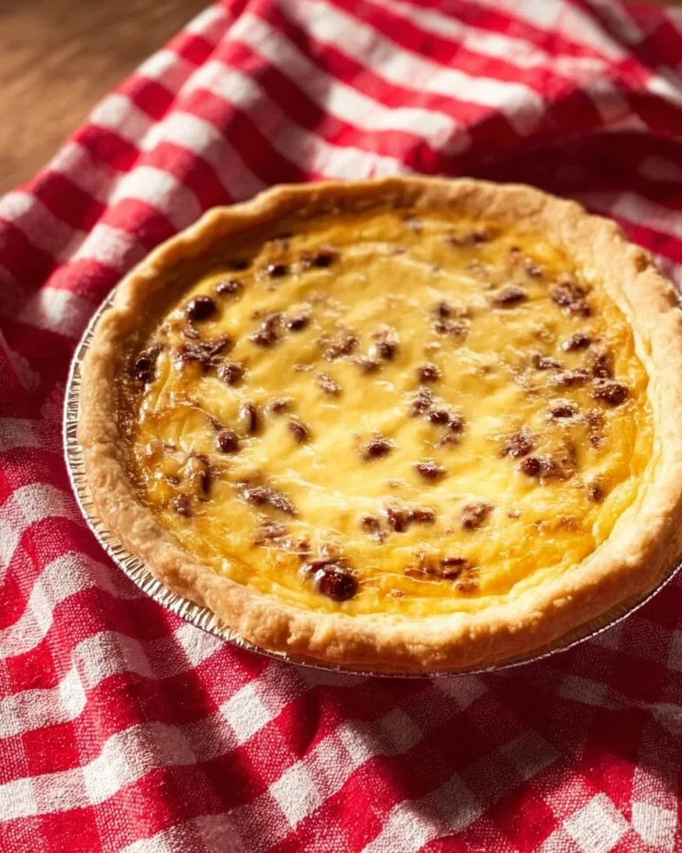 A slice of Sour Cream Raisin Pie on a plate, showcasing its creamy texture and raisins.