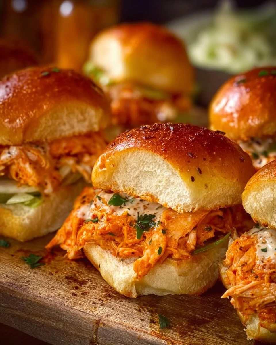 Spicy Buffalo Chicken Sliders