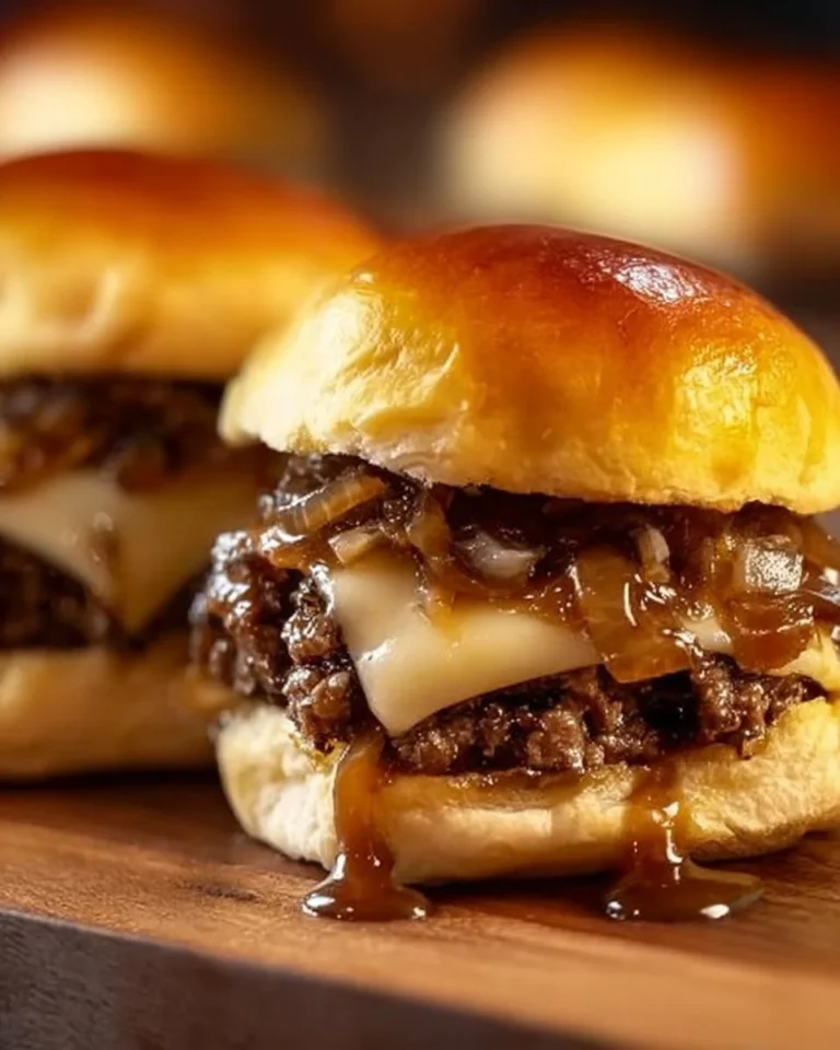 Delicious White Trash Sliders served on a rustic platter