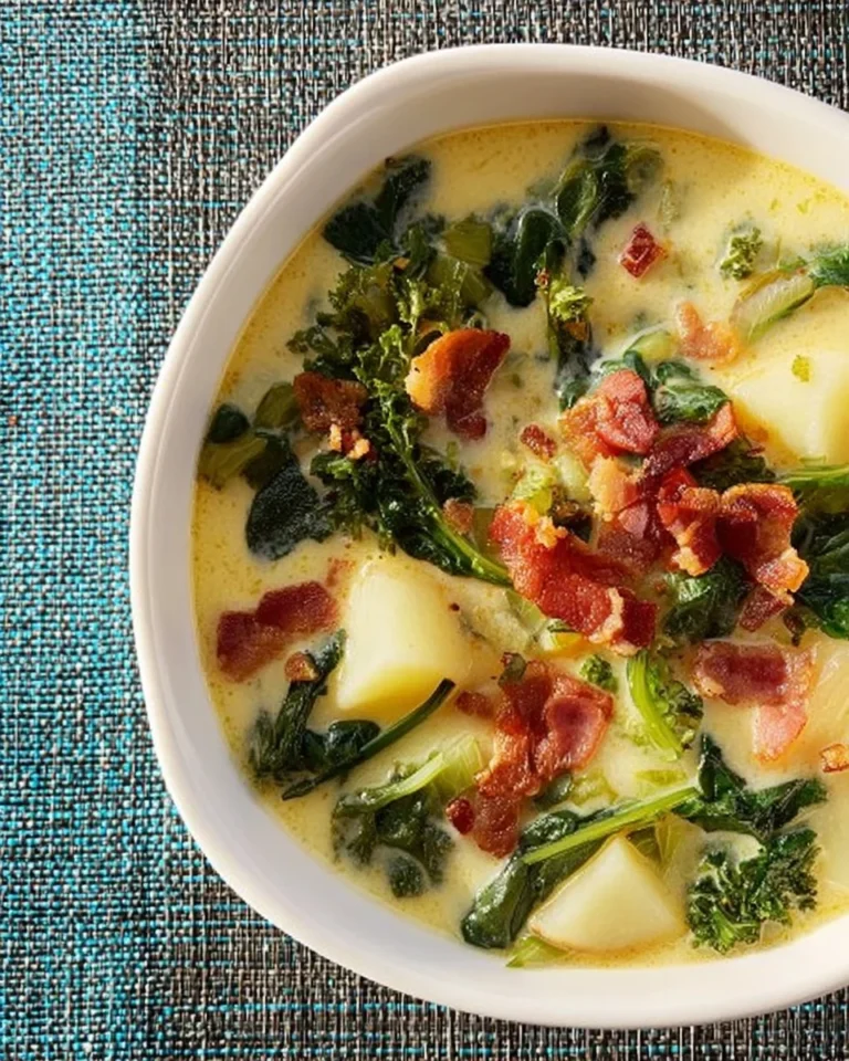 Delicious Copycat Olive Garden Zuppa Toscana Soup served in a bowl