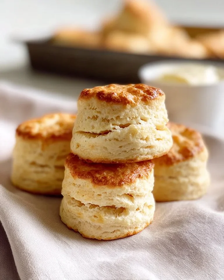 Flaky homemade buttermilk biscuits fresh out of the oven