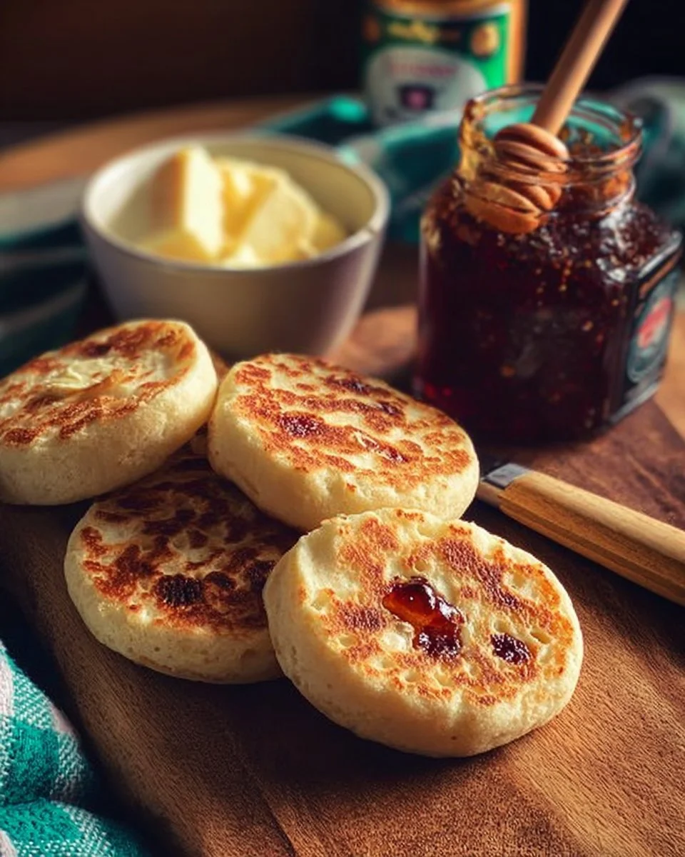 Homemade English Crumpets