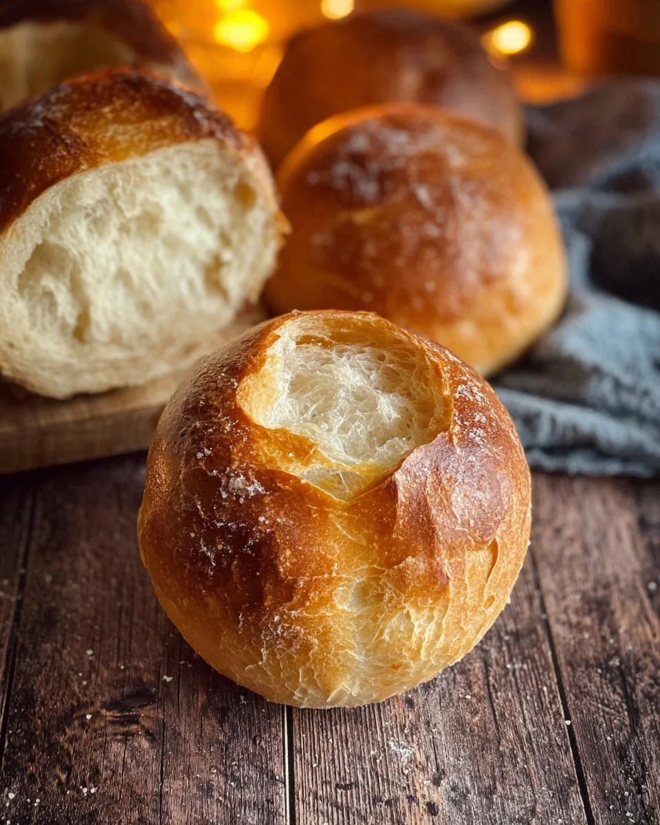 Homemade Soft and Crusty Bread Bowls