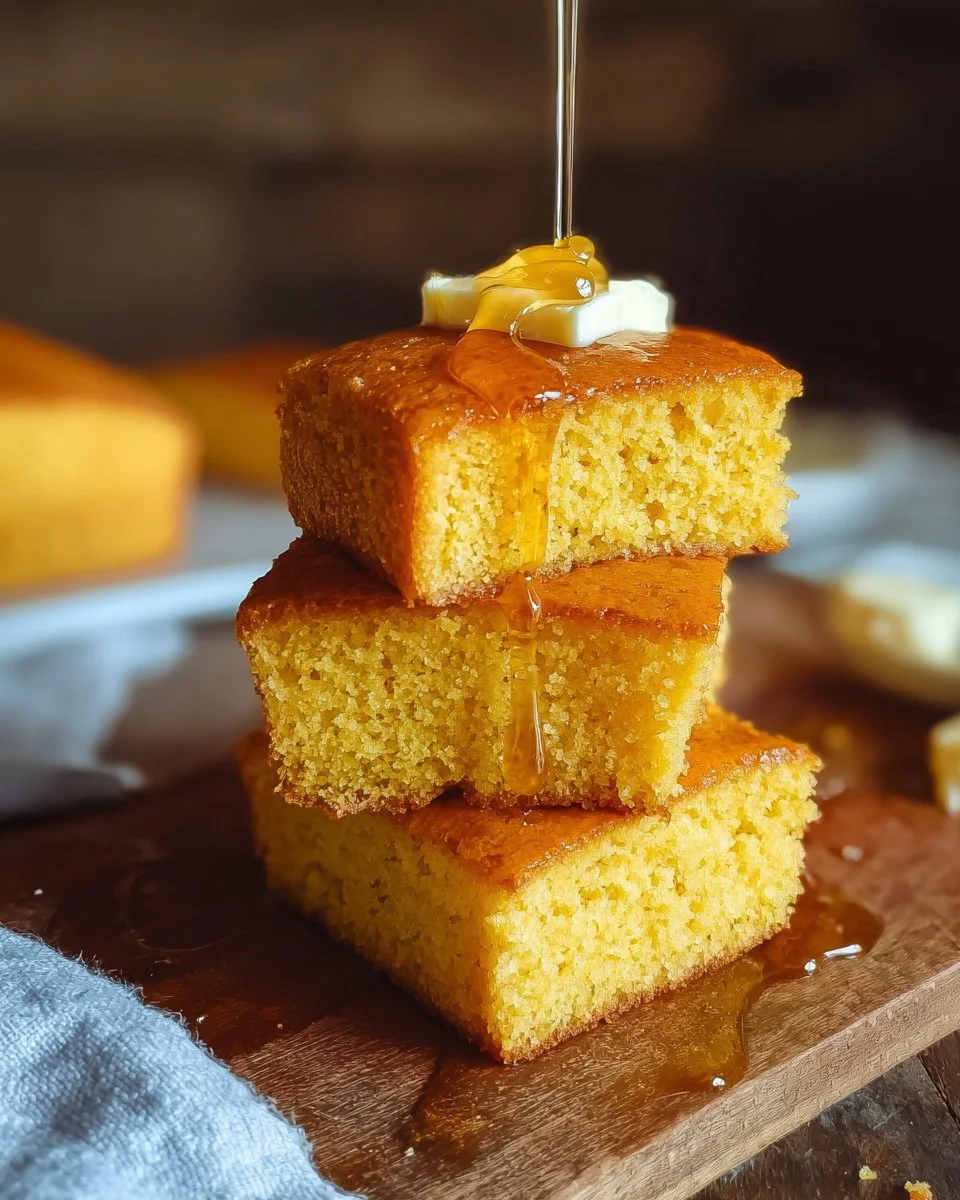 Homemade Sweet Honey Cornbread
