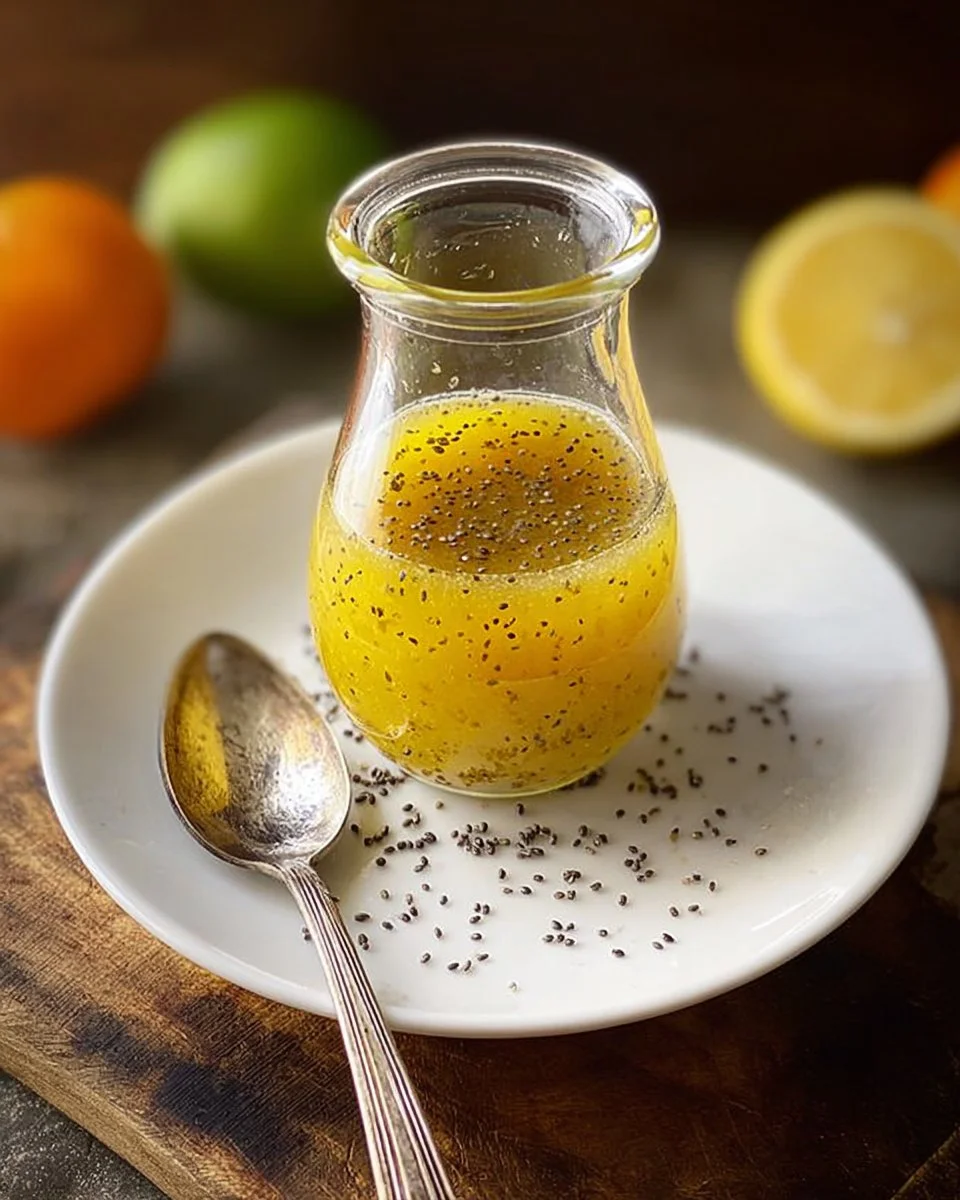 Honey Citrus Poppy Seed Dressing
