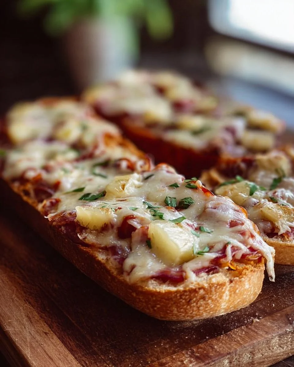 Quick French Bread Pizzas