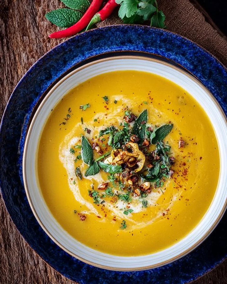 Thai Coconut Delicata Squash Soup