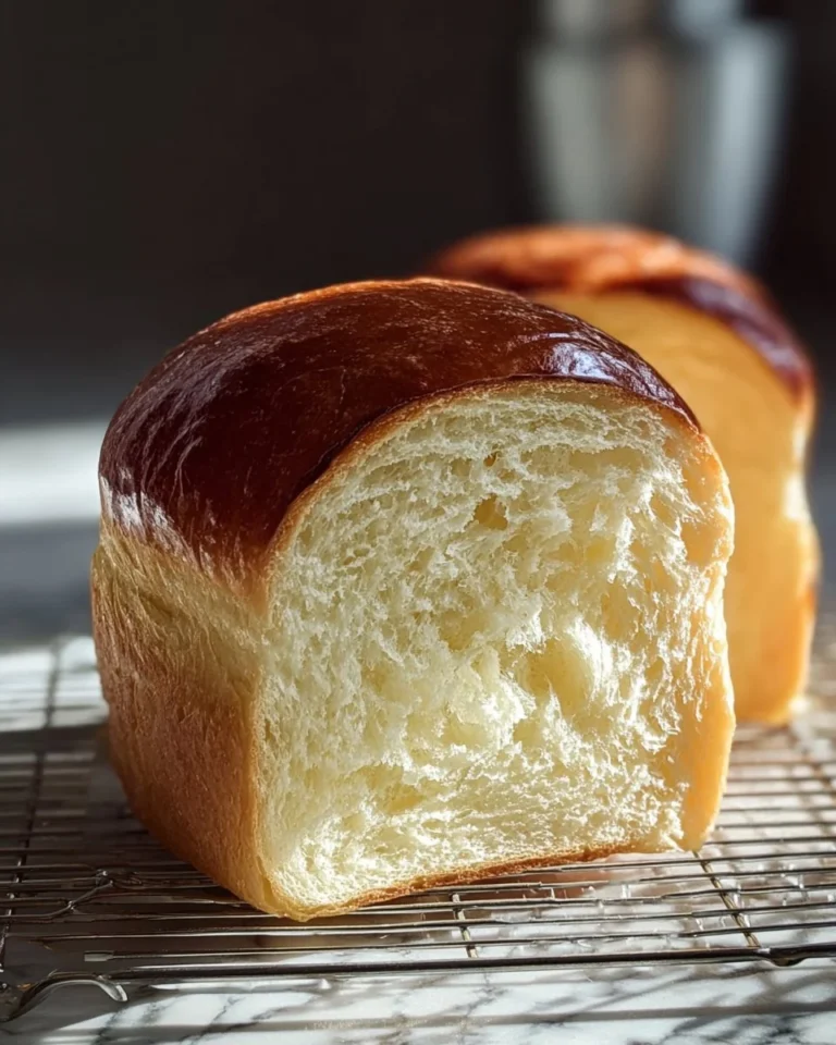 Loaf of homemade honey white bread on a kitchen counter