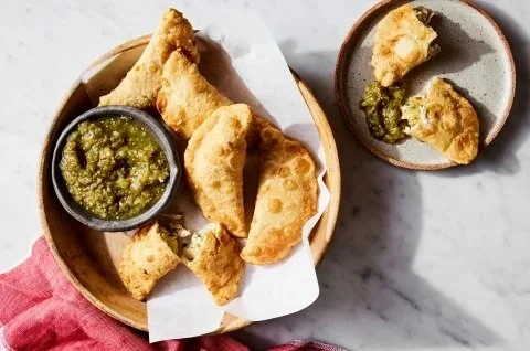 Chicken Empanadas with Green Sauce