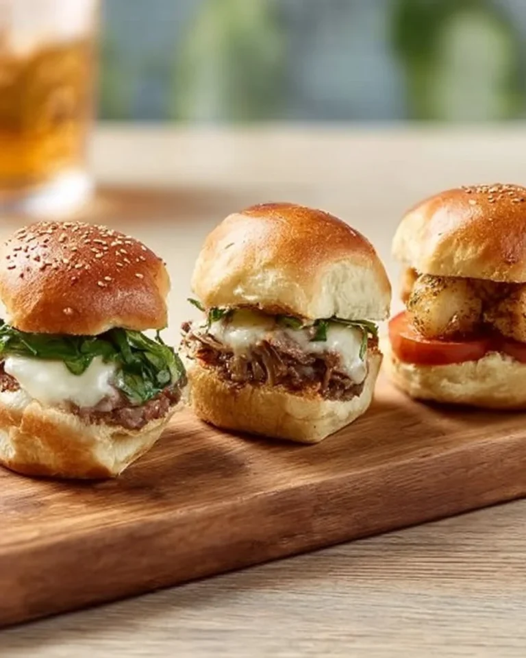 Hot party sandwiches served on a platter, perfect for gatherings and events.