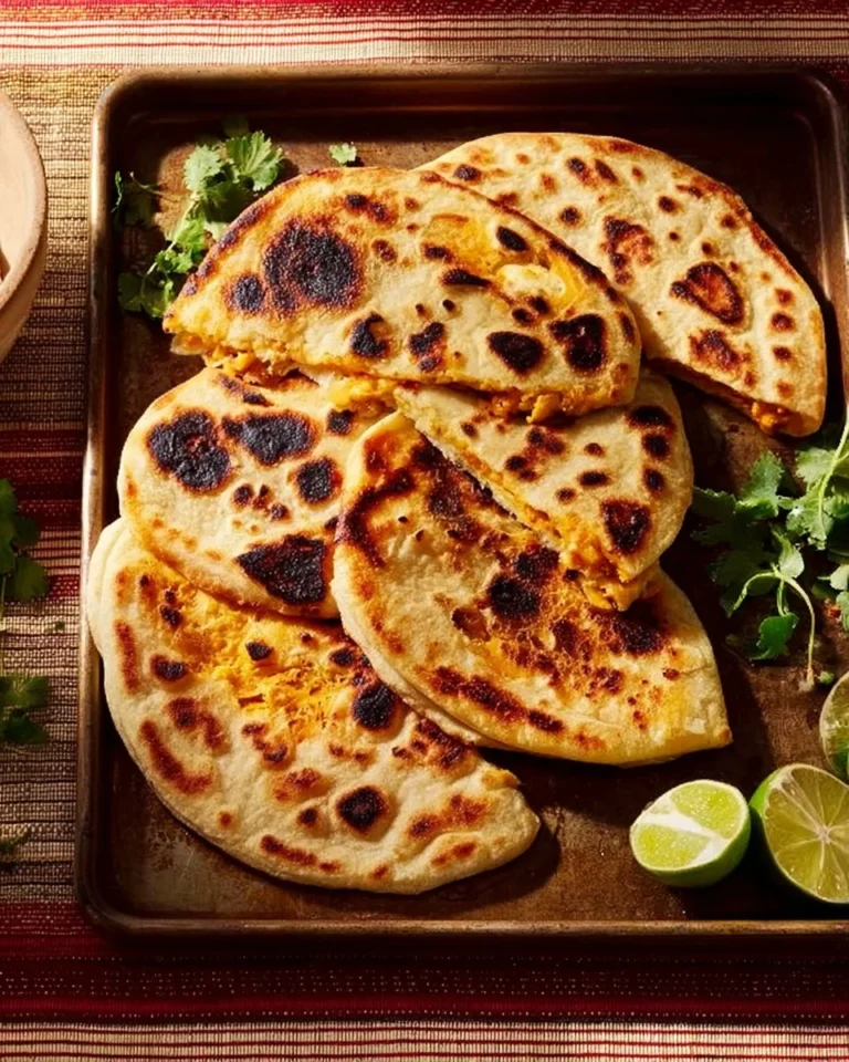 Delicious oven quesadillas baked for a crowd, served with salsa and toppings.