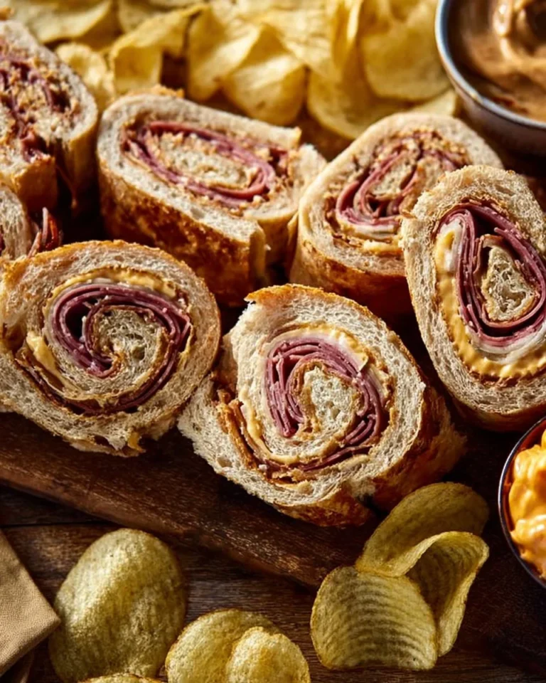Delicious Reuben Melt sandwich with corned beef and Swiss cheese