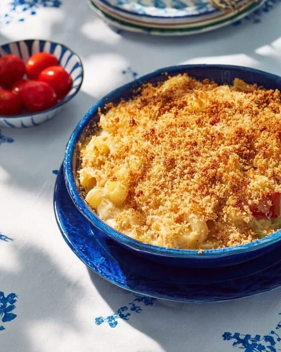 Delicious Tex-Mex Mac & Cheese with cheese, spices, and toppings